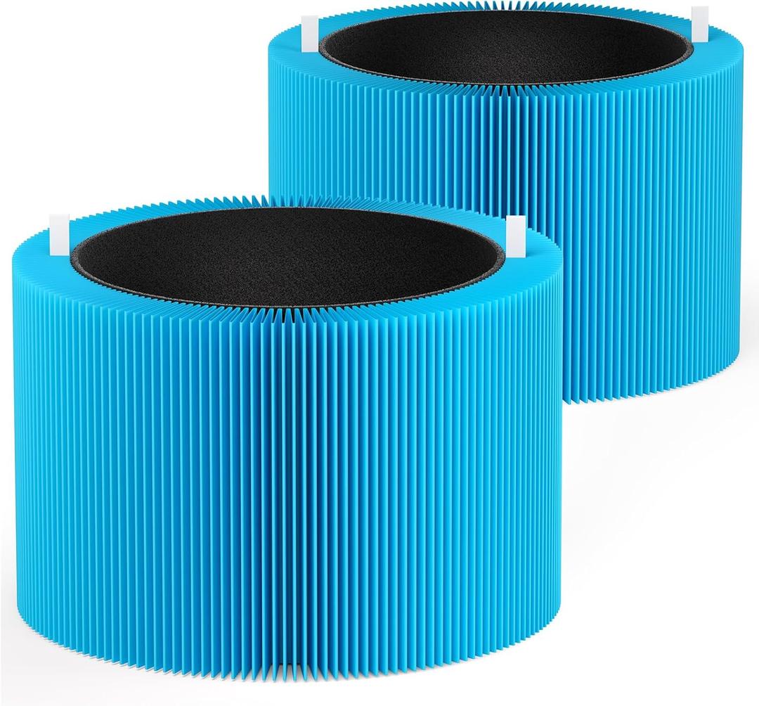 2 Pack Blue Pure 211i Max AllergenBlock Filter Compatible with Blue Pure 211i Max Air Puri-fier, Activated Carbon Filters