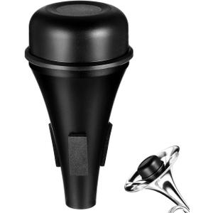 ibasenice Trombone Practice Mute and Trumpet Silencer Compact Lightweight Brass Instrument Accessory 5.31X2.36X2.36In for Quiet Practice and Performance