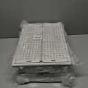 SNSLXH 5 Pack Stackable Closet Storage Basket, Multifunctional & Foldable Closet Organizer for Bathroom, Kitchen, Laundry Room Wardrobe Storage, Space-Saving Clothes Storage Drawer Organizer, White