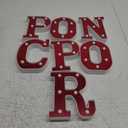 Popcorn Light up Letters Sign Party Decorations Battery Powered Marquee Lighted Sign LED Alphabet Letter Lights for Night Party Tabletop Decor Supplies