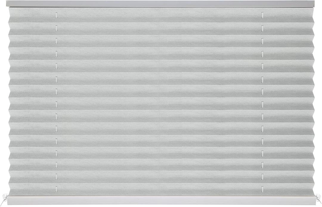NOVINO RV Blinds for Camper Windows 32" W x 24" L,RV Pleated Shades for Camper Windows,Blinds Shade for Travel Trailer Motorhome,Gray