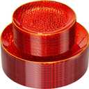 Rubtlamp 60 Pcs Red Plasitc Plates, Gold Red Disposable Plates, Fancy Party Plates, Hammered Plastic plates Include 30 Dessert Platos, 30 Dinner Platos for Party