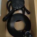 Delta 6-Setting In2ition 2-in-1 Dual Shower Head with Handheld High Pressure ProClean Spray, Matte Black Detachable Shower Head with Hose, 1.75 GPM Flow Rate, Matte Black 75655BL