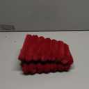 2 Pack 18x18 Pillow Cover Velvet Pillow Covers, Faux Fur Square Throw Pillow Covers for Living Room Decorations Throw Pillow Case, Throw Pillow Cover Cushion Cover for Home Sofa Bedroom Car, Red