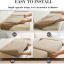 Soothing Home Sofa Covers, Sofa Hero Covers for Couch, Couch Cushion Covers, Sofa Covers Washable Sectional Couchs Covers Stretch Slipcovers for Pets (Khaki,Extra Large Single Seat Cover)