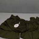 CHICASIMR Wide Leg Womens Pants High Waist Loose Flowy Comfy Lounge Stretch Soft Women Pants Casual Pants, Green, Size L