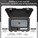 Case for Hp Printer 250 Officejet Mobile: Hard Shell Cover All-in-One for 16 Inch Small Wireless Mobile Printer | Waterproof Dustproof Custom Pp Interior Laptop Box | Fits Ink Charger and Accessories