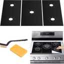 3PCS Stove Covers Stove Protectors for Gas Range(0.5 mm Thick), Extra Long 32" Wider Stove Burner Covers for Gas Stove Top, Reusable Non-Stick Washable Stove Covers Heat Resistant Protectors