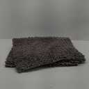 Yimobra Bathroom Rugs Non Slip Washable - Ultra Soft Absorbent Chenille Bath Mat, Quick Dry Shaggy Floor Carpet for Tub Shower, Gray Home Decor Accessories, 24x17 Inch (Grey)