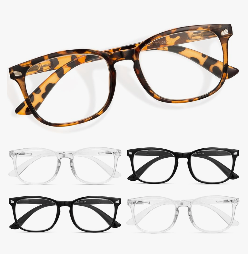 CCVOO Reading Glasses for Women/Men, Eyeglasses, Blue Light Readers for Women/Men, Computer Eye Glasses, Cheaters