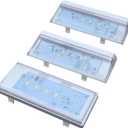 2 Pcs W10515057 & 1 Pc W10515058 Refrigerator LED Light Set with Tapered Lens, Compatible with Whirlpool Kenmore Maytag KitchenAid, Replaces WPW10515057 WPW10515058 AP6022533 AP6022534 PS11755866