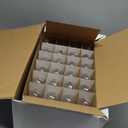 Novelty Lights 48 Feet Warm White, 2200K LED String Lights Outdoor with 24 Edison Style Bulbs, Suspended Sockets, Black Wire, Shatterproof and Weatherproof Patio String Lights for Backyard