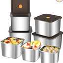 GIUOIDUO 8PCLFood Storage Containers, BPA Free, Airtight Lids, Ideal for Lunch, Meal Prep & Leftovers，Fresh box， Freezing box