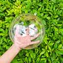 Acrylic Hollow Ball, Clear Plastic Fillable Ornaments Ball, DIY Clear Plastic Balls for New Years Present,Xmas Tree,Home Decoration,Wedding,Party (16cm/6.3inch5pcs)