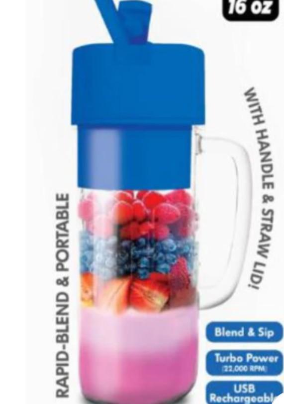 Better Blender Turbo Power USB Rechargeable 16 Oz