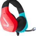 Orzly Gaming Headset with Mic for Nintendo Switch OLED and Lite Joycon Color Match with Led Light Microphone & Remote - Hornet RXH-20 Tanami Edition
