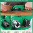 FoundGo PET Banding Strapping Kit for Heavy Duty Tough Pallet Packaging Strapping Tool with >1500lbs 5/8" x 1000' PET Strapping Roll & its own Pull-Out Box 100 Corner Protectors 300 Seals