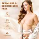 Lift Sticky Bra Push Up, Backless Bra Skin-Friendly Nipple Covers, Adhesive Strapless Bras for Women