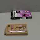 Panasonic Womens Facial Hair Remover and Eyebrow Trimmer with Pivoting Head, Includes 2 Gentle Blades for Brow and Face and 2 Eyebrow Trim Attachments, Battery-Operated  ES2113PC (5 Piece Set, Pink)