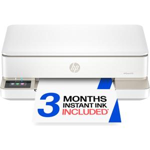 HP Envy 6155 Wireless All-in-One Color Inkjet Printer, Print, Scan, Copy, Duplex Printing Best-for-Home, 3 Month Trial of Instant Ink Included, AI-Capable (C2WR7A) Portobello