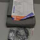 MAGZO Magnetic Thermal Insulated Door Curtain, Fits 36" x 80" Door(Curtain Size 38'' x 82''), Made of Oxford&Cotton, Insulation Cover Blanket for Winter/Sliding Glass/Patio Doors, Keep Cold Out, Grey (Gray)