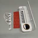 Toothbrush Holder, Timer Function, 2000mAh Rechargeable Cordless Wall-Mounted Bathroom (White)