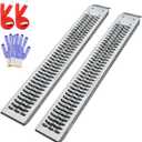 LIEKUMM 59.5" Steel Loading Ramps, Heavy-Duty Ramps for Lawn Mower, Pickup Trucks, ATVs, Trailers, and Sheds, 960 lbs Capacity, 2 Pack Wide Loading Ramps