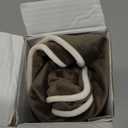 MADIZZ Set of 2 Velvet Fringed Throw Pillow Covers 18x18 Inch Dark Taupe Soft Decorative Cushion Cover for Sofa Bedroom Pillow Shell