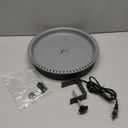 Yiabivo 2 in 1 Heated Bird Bath for Outdoors for Winter,100W Bird Bath Heater with Thermostatically Controlled，Heated Bird Bath for Deck Railing for All Seasons Outdoor Garden Yard Patio Lawn(Grey)