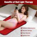 Red Light Therapy for Body, 31.5'' 24'' Eligible Red Light Therapy Pad, Dual Chip Grade 420 LEDs 660nm & 850nm Light Therapy Mat with Timer Remote Control