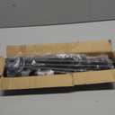 Curtain Rods for Windows 66 to 120, 5/8" Blackout Wrap Around Curtain Rod Telescoping Adjustable for Sliding Door Bedroom Kitchen RV, Black (36"-123")