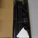 6 FT Obelisk Trellis for Climbing Plants,Garden Trellis with Extra Thickened Plastic-Coated Metal Pipes, Outdoor & Indoor Garden Support for Potted Plants, Black