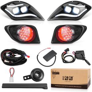Golf Cart LED Light Kits for Yamaha Drive 2 2017-Up 12V-72V Electrical Systems With Headlight, Turn Signal Brake & Hazard Tail Lights