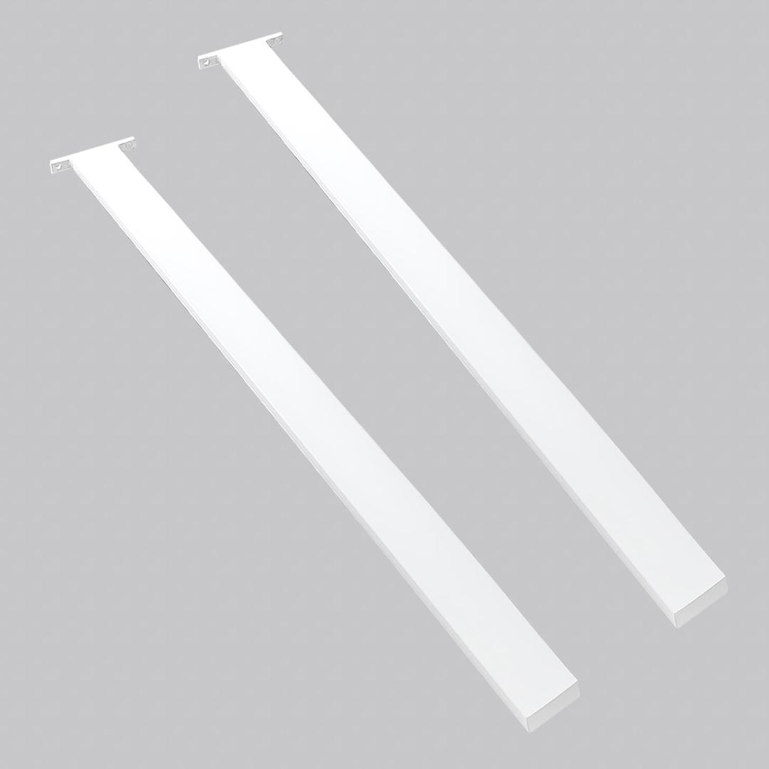 Hidden Island Countertop Support Bracket 2 Pack White 42 Inch Heavy Duty Granite Countertop Bracket Iron Island Support Brackets for Granite Quartz Wood
