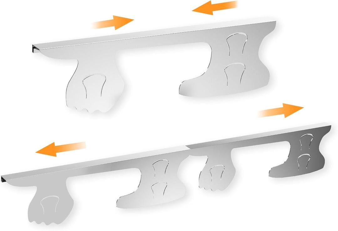 Adjustable Stove Gap Cover 13.66-27.32 Inch - Stainless Steel Heat Resistant Stove Counter Gap Filler, Waterproof & Dishwasher Safe Kitchen Range Trim Kit for Oven Edge/Corner Protection