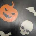 Oasis Choice 2-Pack Halloween Bamboo Fiber Serving Trays - 18x13 Inch Large Platters w/Handles for Horror Party, Birthday,BBQ, Buffet - Pumpkin, Bat & Skeleton Decor (Spooky Black, 18inch) (Colorful Halloween Patterns)