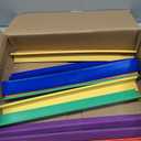 MJOGGOTT 24 Pcs Classroom Desk Name Plates Holder Index Cards Storage, School Classroom Office Desktop Helper and Park Station Tray Guard Panels Classroom Desk Organizer Water Bottle Holder