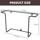 2 Packs Vinyl Wall Mount Holder,Vinyl Record Wall Mount Shelves for Vinyl Display,Metal Floating Record Wall Display Shelves for Frame Album, 2 pcs