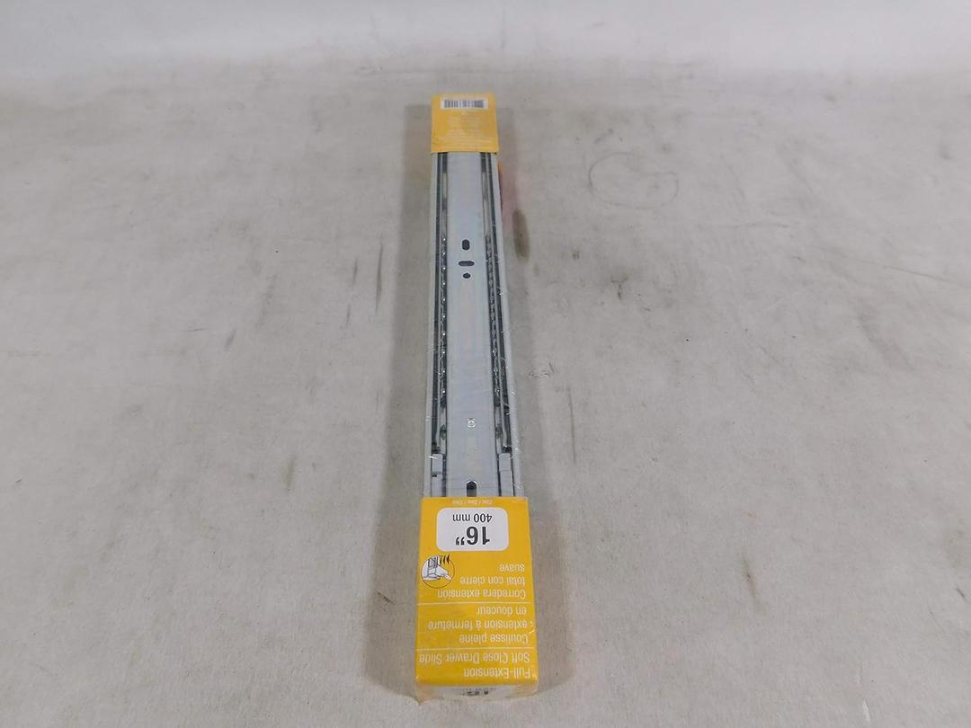 Richelieu TU9907SC2G16 2-Pack 16" Self-Closing Drawer Slides