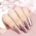 4 x JODSONE 16.5ml Cat Eye Gel Nail Polish Pink Brown Single Colors for Holographic Glitter Cat Eye Reflective Translucent Need U V Lamp