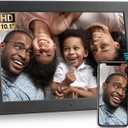 BSIMB 10.1 Inch Digital Picture Frame Touch Screen, 1280x800 HD Electronic Photo Frame Album Display 32GB, Share Pictures/Videos via App/USB/SD Easy Setup Gifts for Mom, Auto-Rotate, With Remote, Matte Black