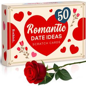 QUOKKA 50 Romantic Date Ideas  Scratch-Off Cards for Couples  Unique Couples Game to Strengthen Connection, Spark Fun, and Make Every Week a Romantic Adventure  Perfect Couples Gift (Set1)