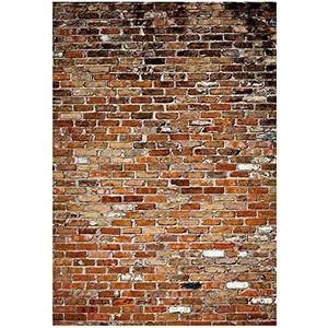 YYNXSY 5X7FT Brick Wall Background Primary Color Brick Background Large Fabric Brick Photo Background Baby Shower Birthday Party Wedding Graduation Home Decoration Photo Booth Prop Banner YY-6