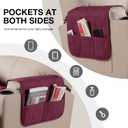 VANSOFY Recliner Chair Covers 100% Waterproof Seat Cover with Arm Reclining Cover Non-Slip Recliner Chair Covers Furniture Protector Washable Slipcover with Pocket for Pets, Dogs(Burgundy, 22")