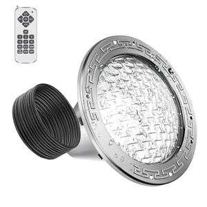 10 Inch Pool Lights for Inground Pools, 50FT LED Pool Light Only for 10 inch Wet Niche, Underwater Swimming Pool Light for Pools, Input AC12V, RGB, Remote Control