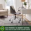 FuturHydro Desk Chair Mat for Flat to Low Pile Carpets, 45" x 53" Clear Office Home Floor Protector Mat, Transparent Mats for Office, Home and Gaming Floors (with Lip)