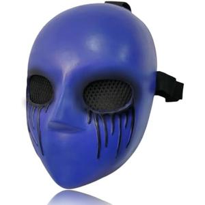 Clprelu Scary Eyeless Jack Latex Full Face Mask – Horror Halloween Cosplay Costume Accessory for Adults – Creepy Party Prop, Scary Latex Mask for Carnival, Masquerade & Role Play