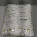 Softan Yellow Floral Sheets for Queen Size Bed Printed Bed Sheets - 4 Piece Soft Microfiber Patterned Fitted Sheets Queen with 15" Deep Pocket and Corner Straps,Cute Flower Sheets & Pillowcase Set