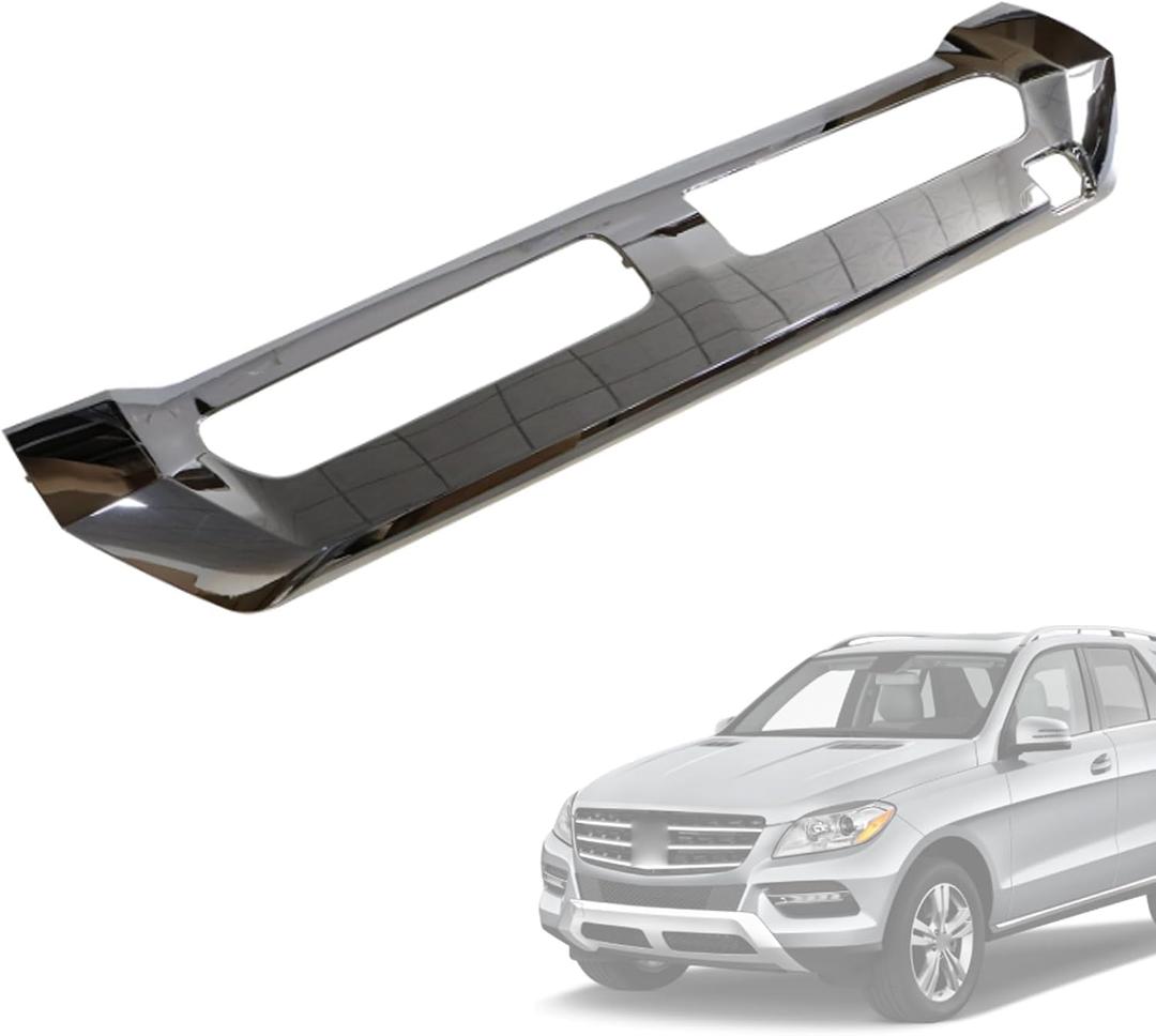 GXARTS Front Chrome Lower Bumper Valance Trim 1668858025 Compatible with Mercedes-Benz ML350 ML250 2012 2013 2014 2015