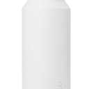 ZULU Powerfill Pro 40oz Stainless Steel Water Bottle with Quick Fill Lid, Triple Walled Vacuum Insulated Metal, Leak Proof Locking Lid, Sip and Chug, Reusable BPA Free, White